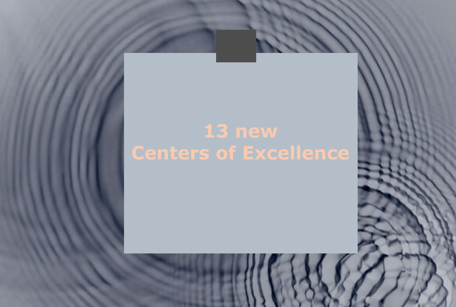 13 new centers of excellence